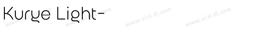 Kurye Light字体转换